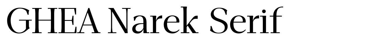 GHEA Narek Serif